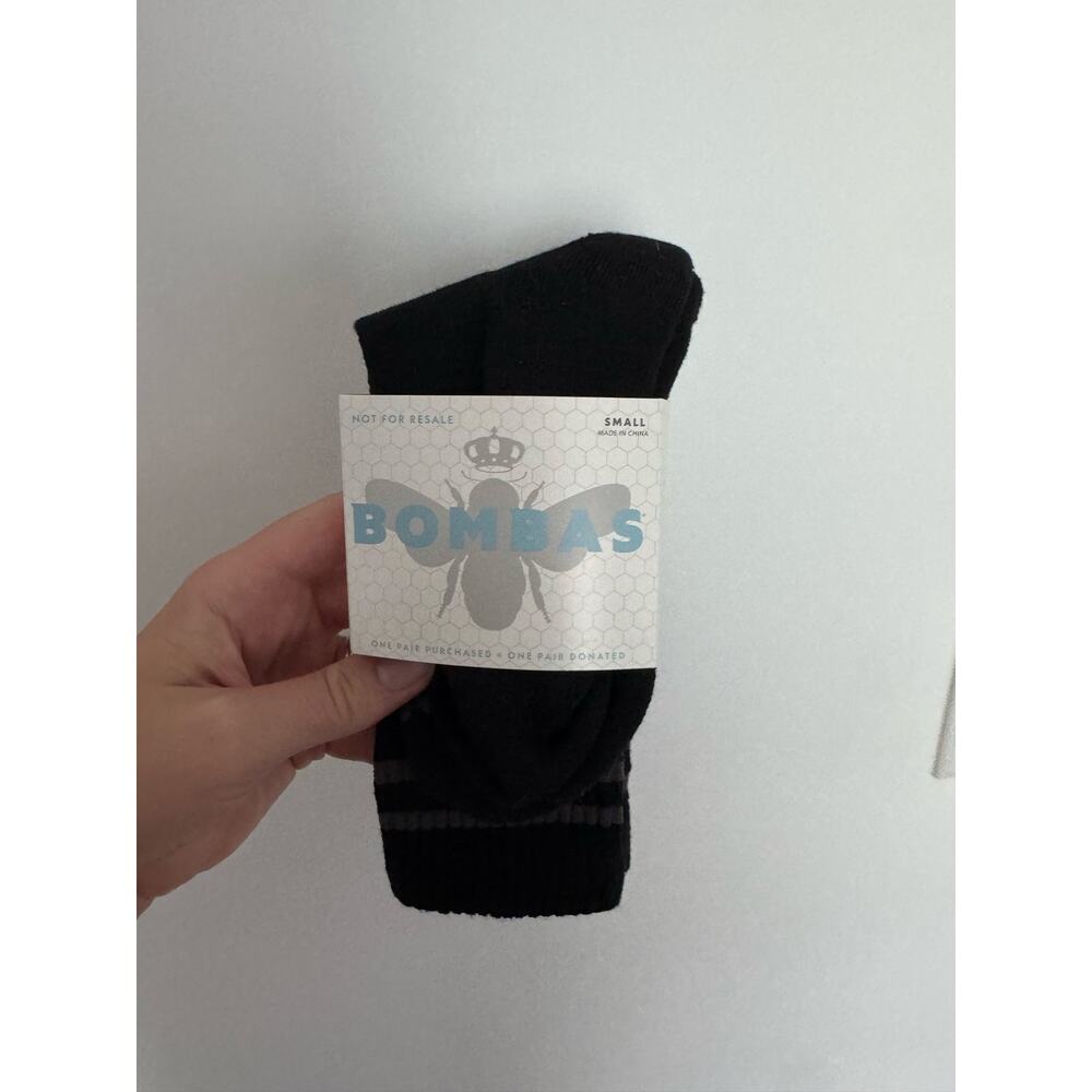 Bombas crew socks black size small NWT - Picture 6 of 6